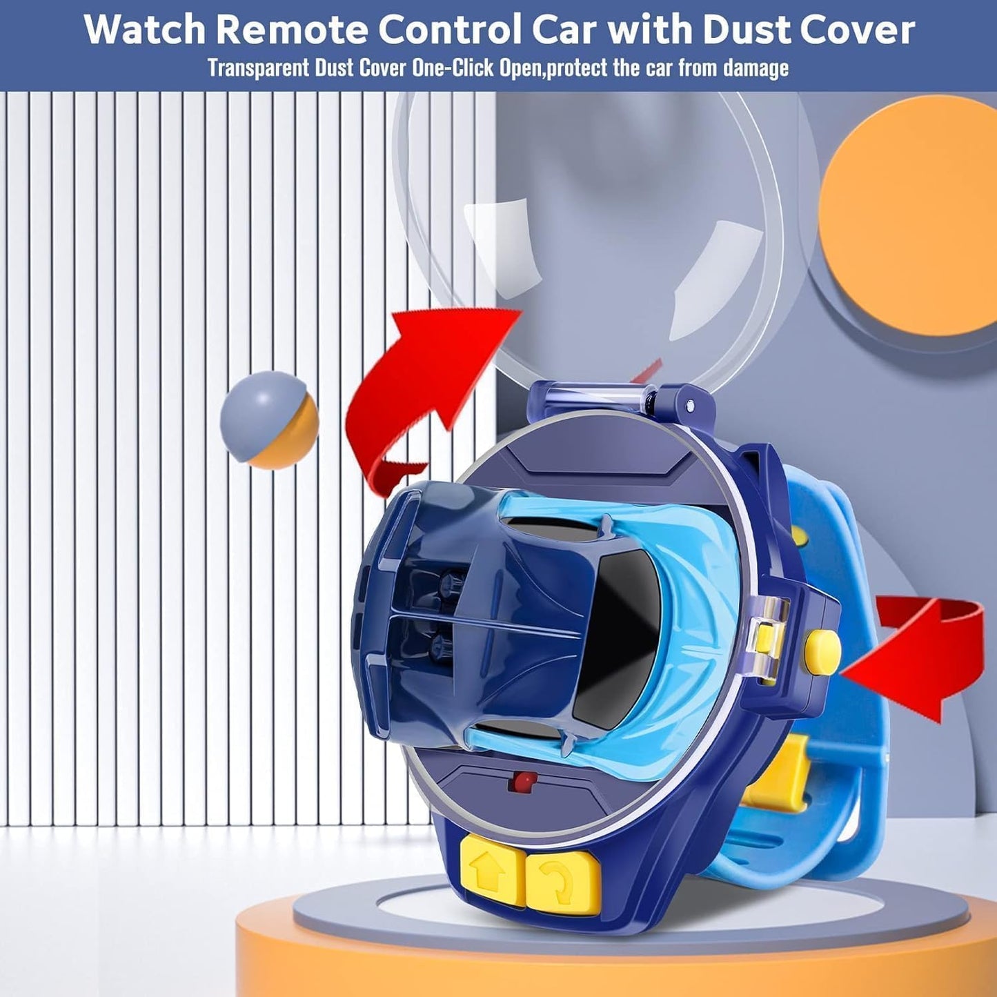 WristRacer Rechargeable Mini RC Watch Car Toy