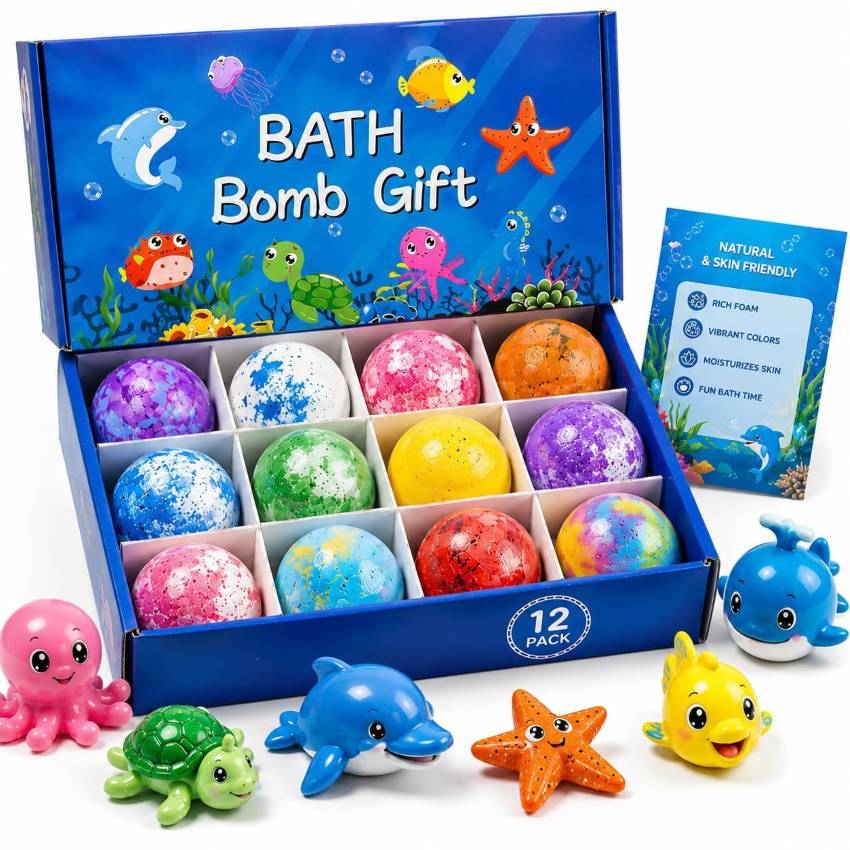 SurpriFizz | Kids Bath Bombs with Surprise Toy