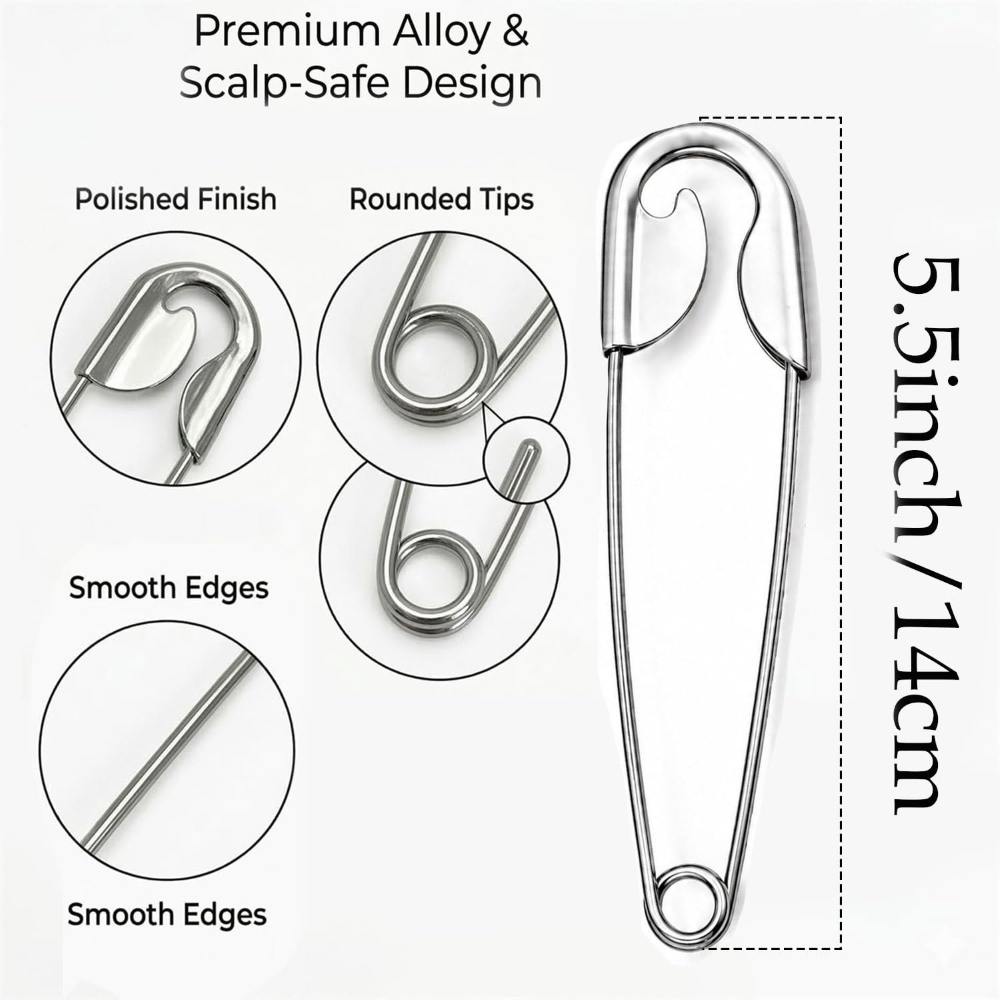 PinStyle | Oversized Safety Pin Hair Clip