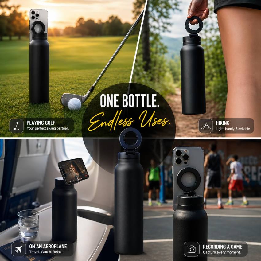 HydroSnap | Magnetic MagSafe Stainless Steel Water Bottle