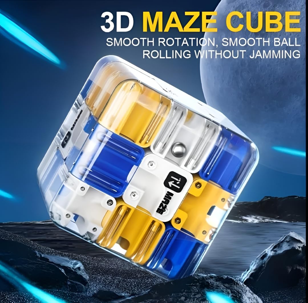 MazeCube 3D Rolling Ball Puzzle