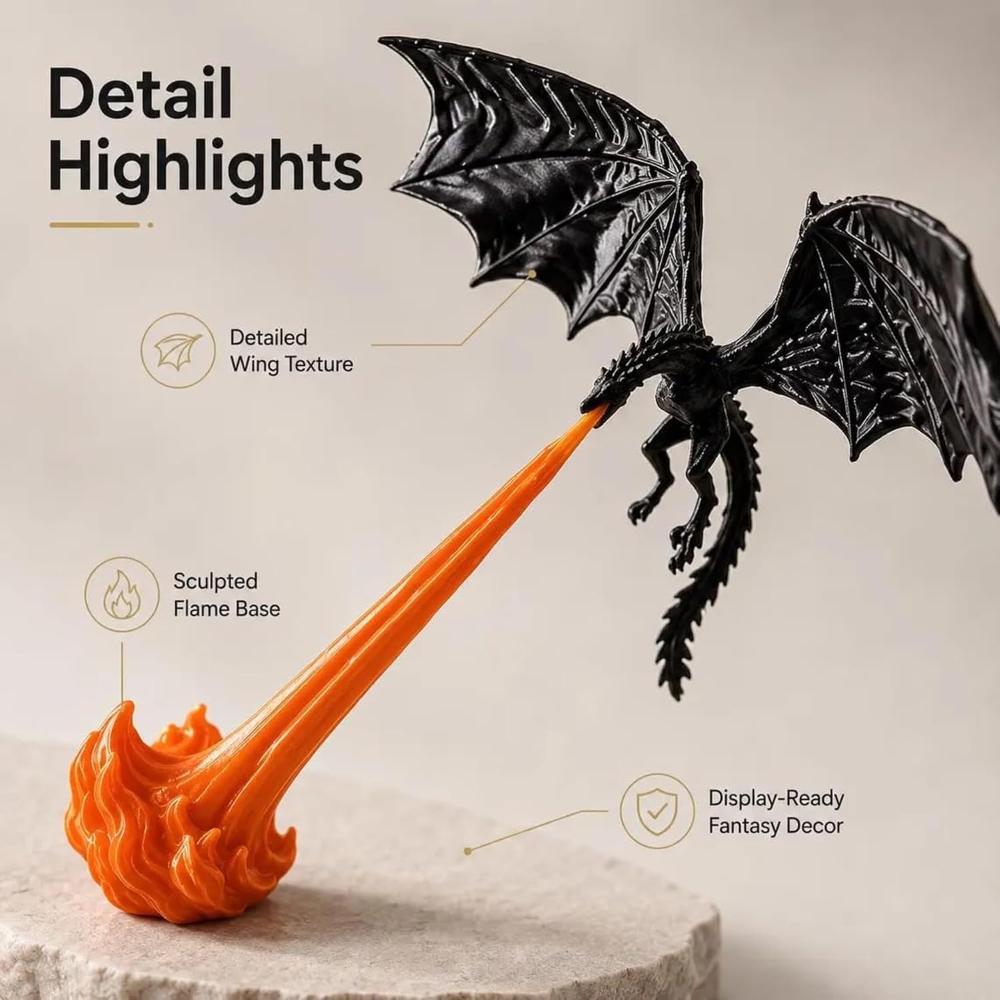 DragonFlame | 3D Flying Dragon LED Lamp