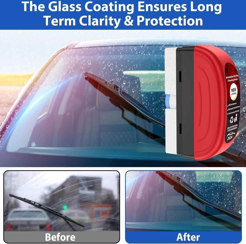 Oil Film Cleaning Brush for Car Mirrors & Windshields