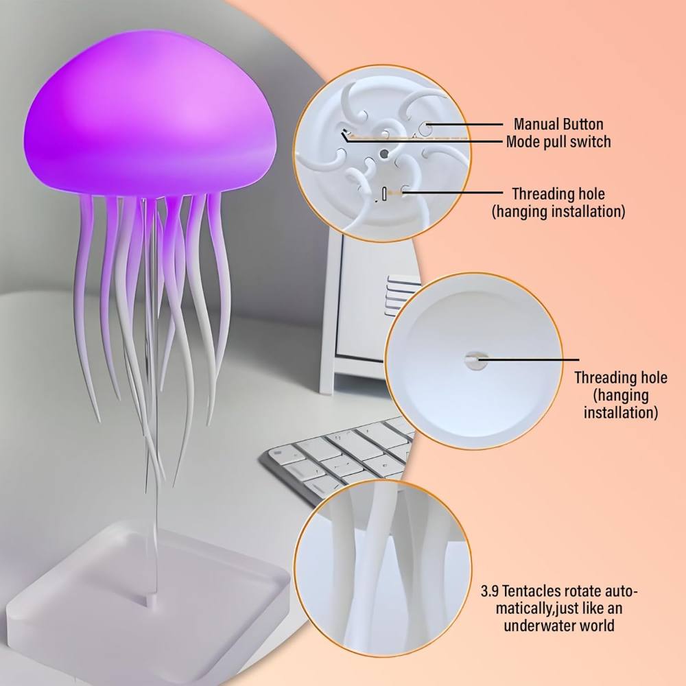 OceanAura – Rechargeable Color Changing Dancing Jellyfish Lamp