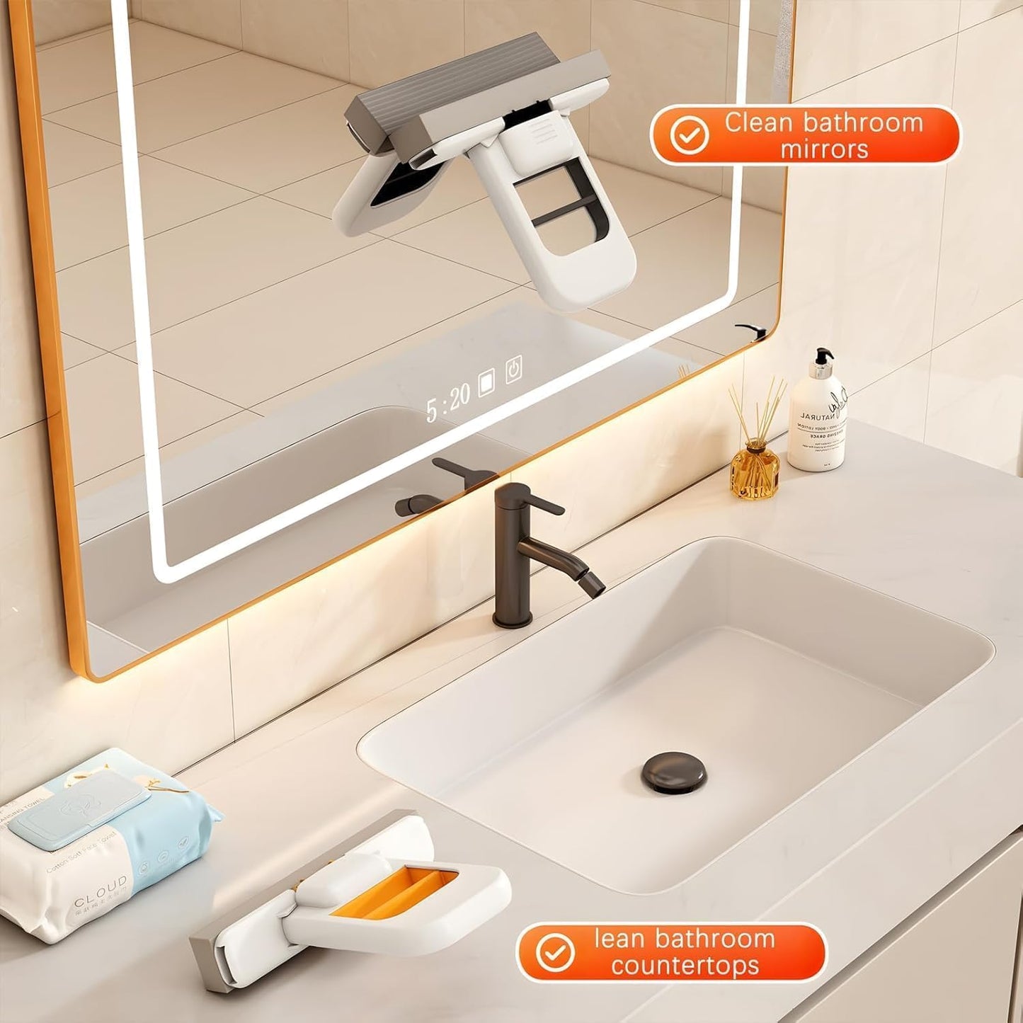 Multi-Functional Foldable Mini Mop