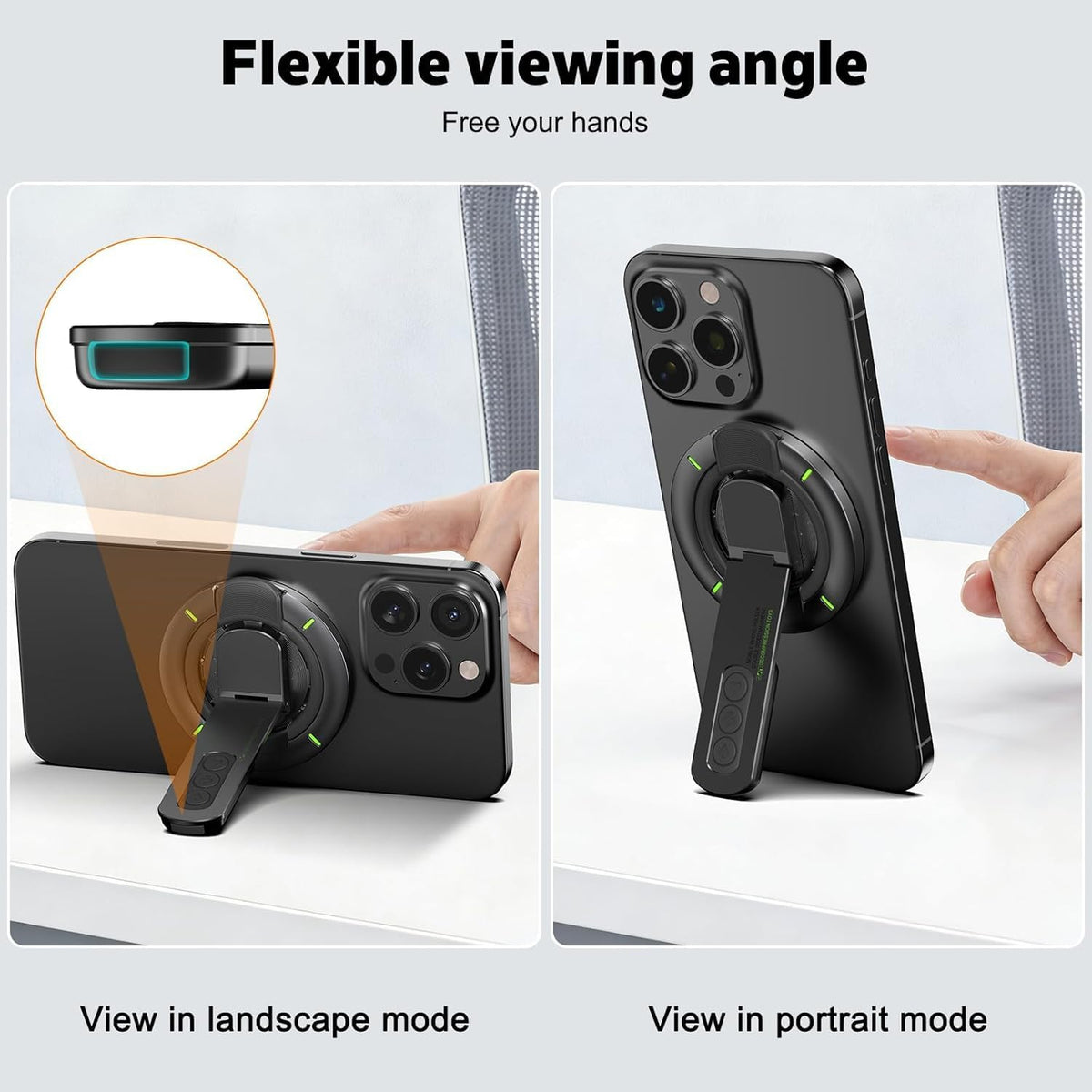 MagniHold | 3-in-1 Magnetic Fidget Phone Stand & Ring Holder