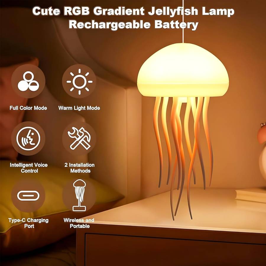 OceanAura – Rechargeable Color Changing Dancing Jellyfish Lamp