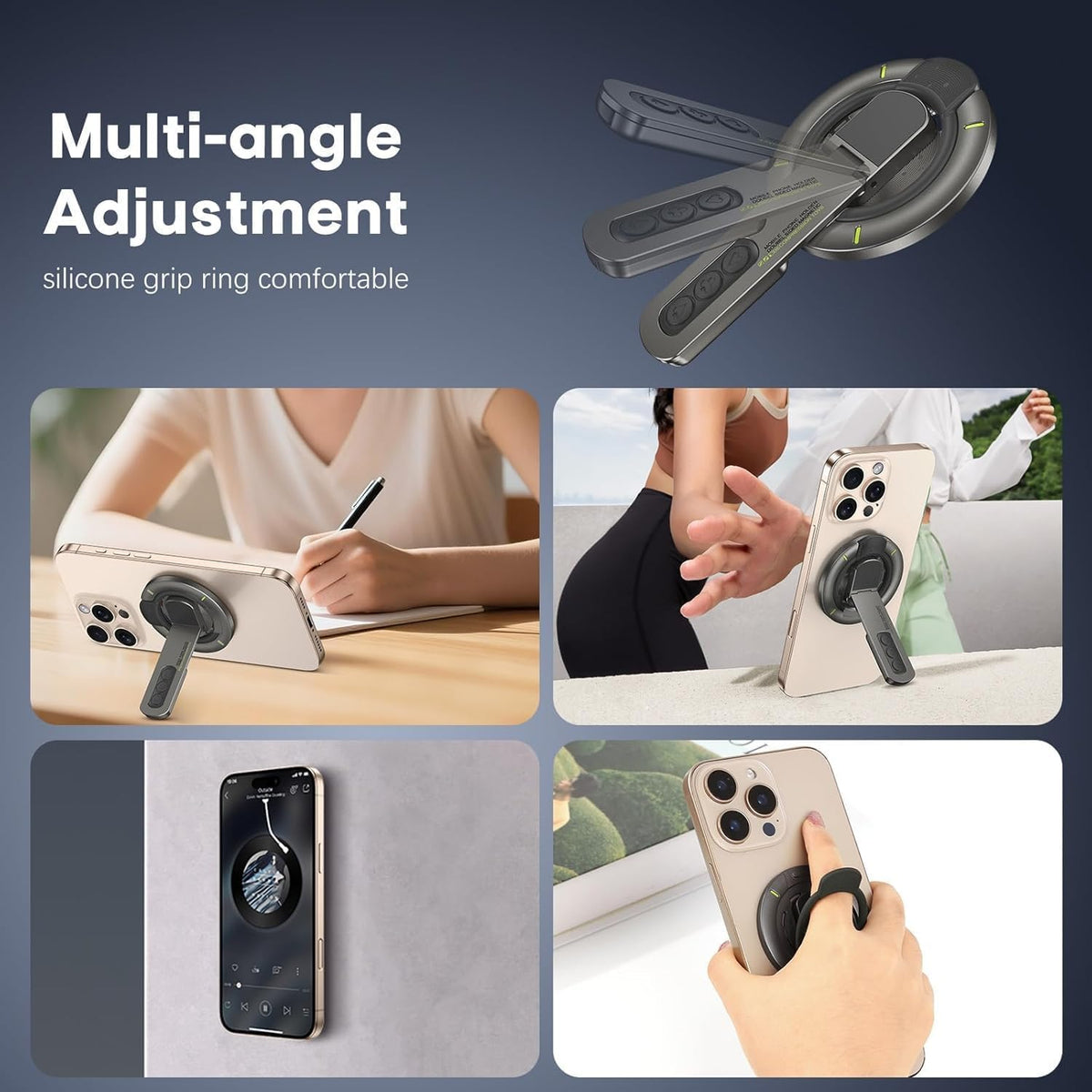 MagniHold | 3-in-1 Magnetic Fidget Phone Stand & Ring Holder