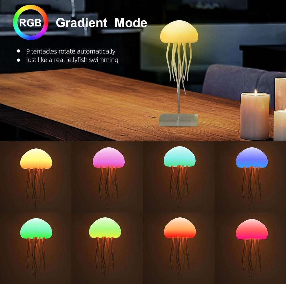 OceanAura – Rechargeable Color Changing Dancing Jellyfish Lamp