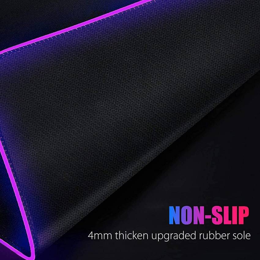 AuraBeam RGB Gaming Mouse Pad – 14 Lighting Modes, Smooth Control