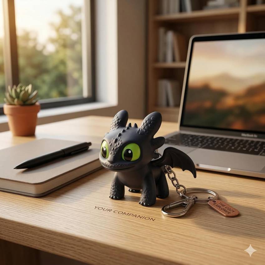 Dragon Keychain with Moving Wings, Sound and Lights