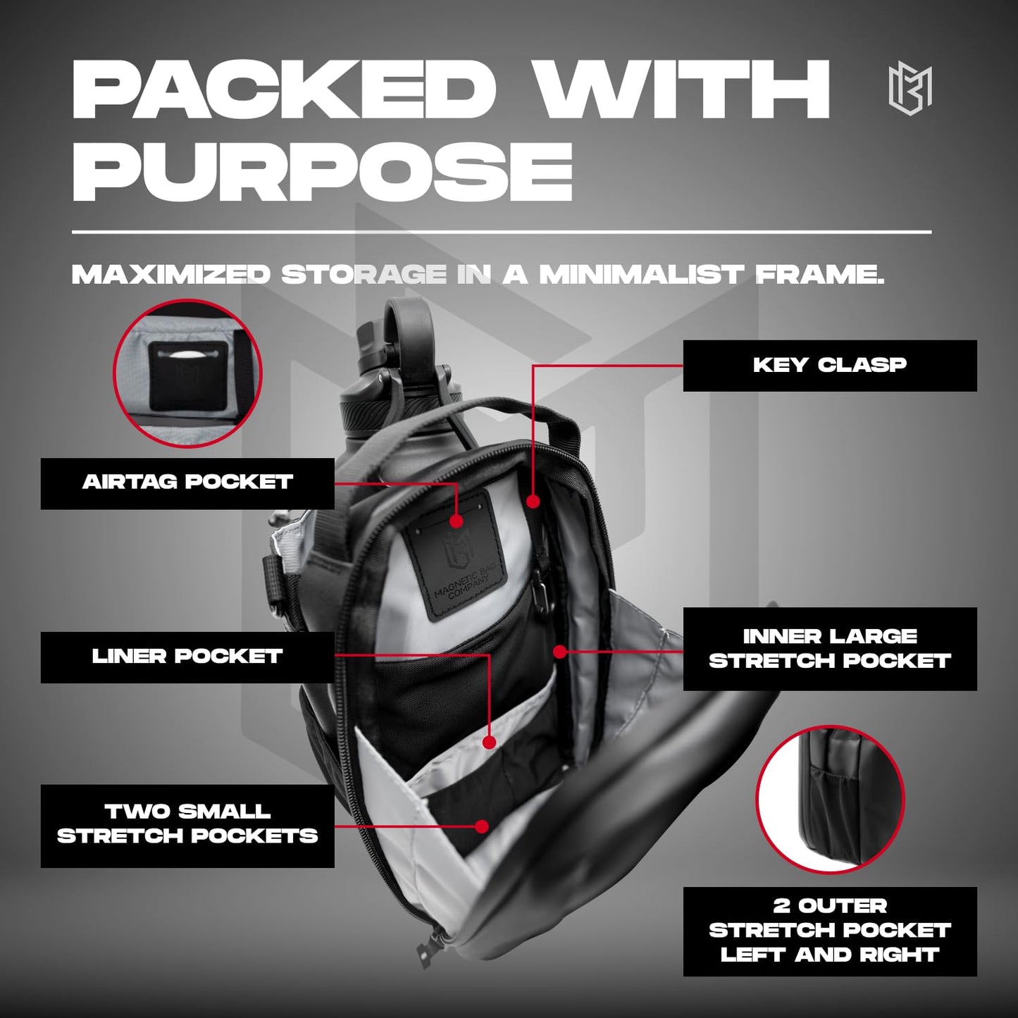 GripLock - All in One Magnetic Gym Bag