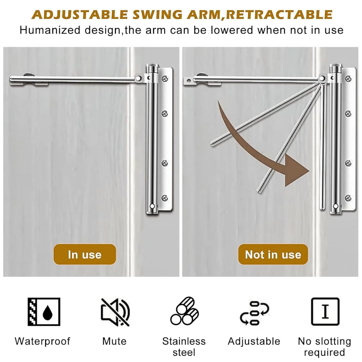 Heavy Duty Durable Automatic Door Closer