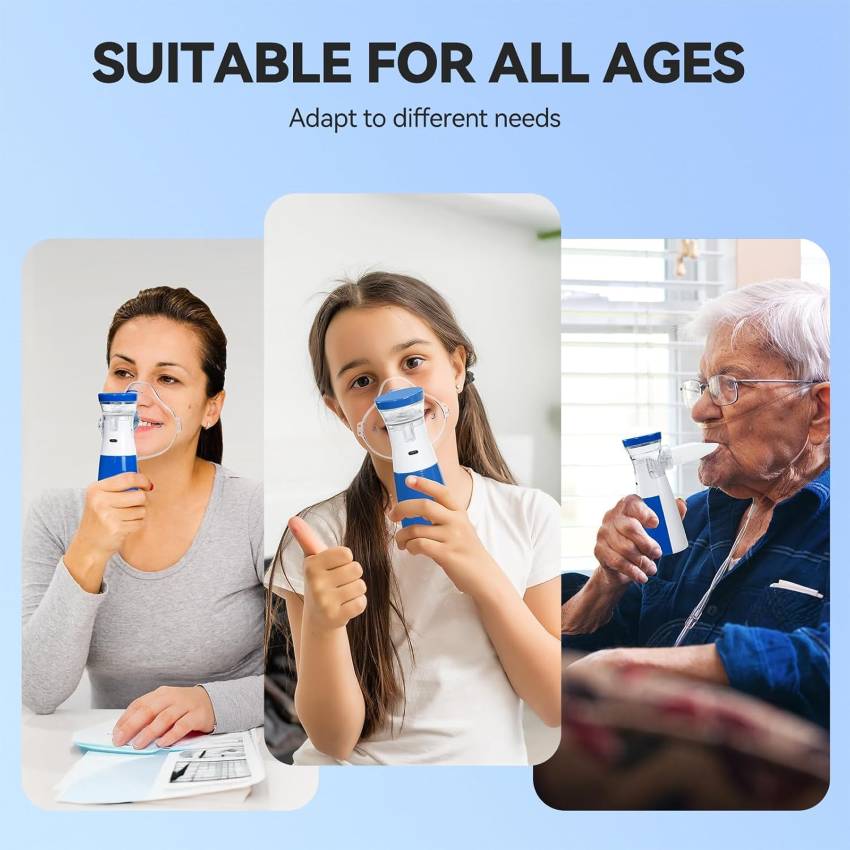 BreatheEase™ – Instant Relief, Anywhere | Silent & Portable Nebulizer