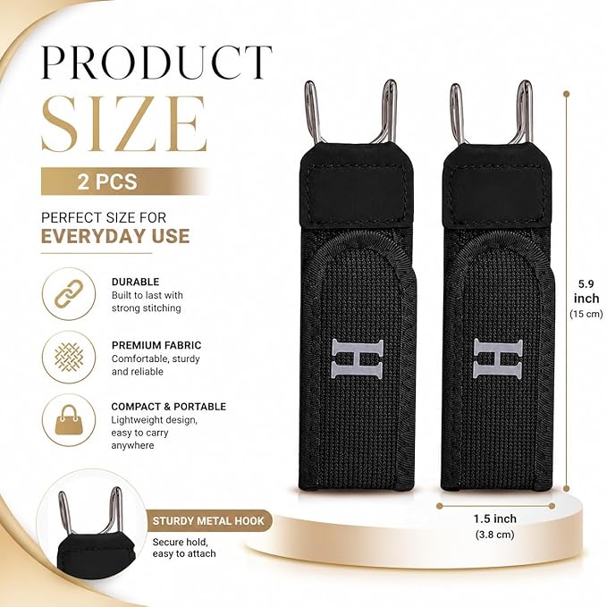 Invisible Buckle-Free Stretch Belt Hooks