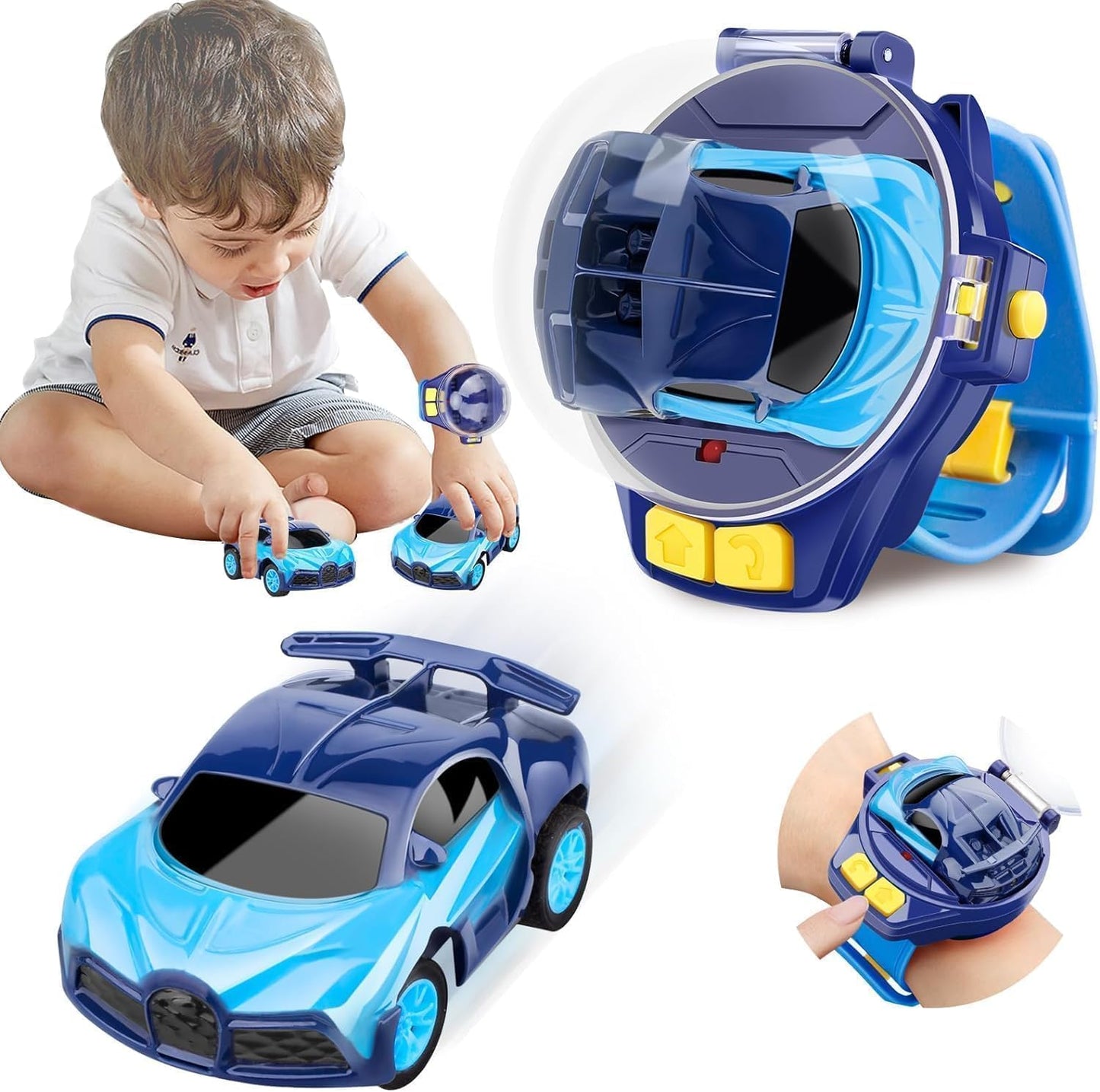 WristRacer Rechargeable Mini RC Watch Car Toy