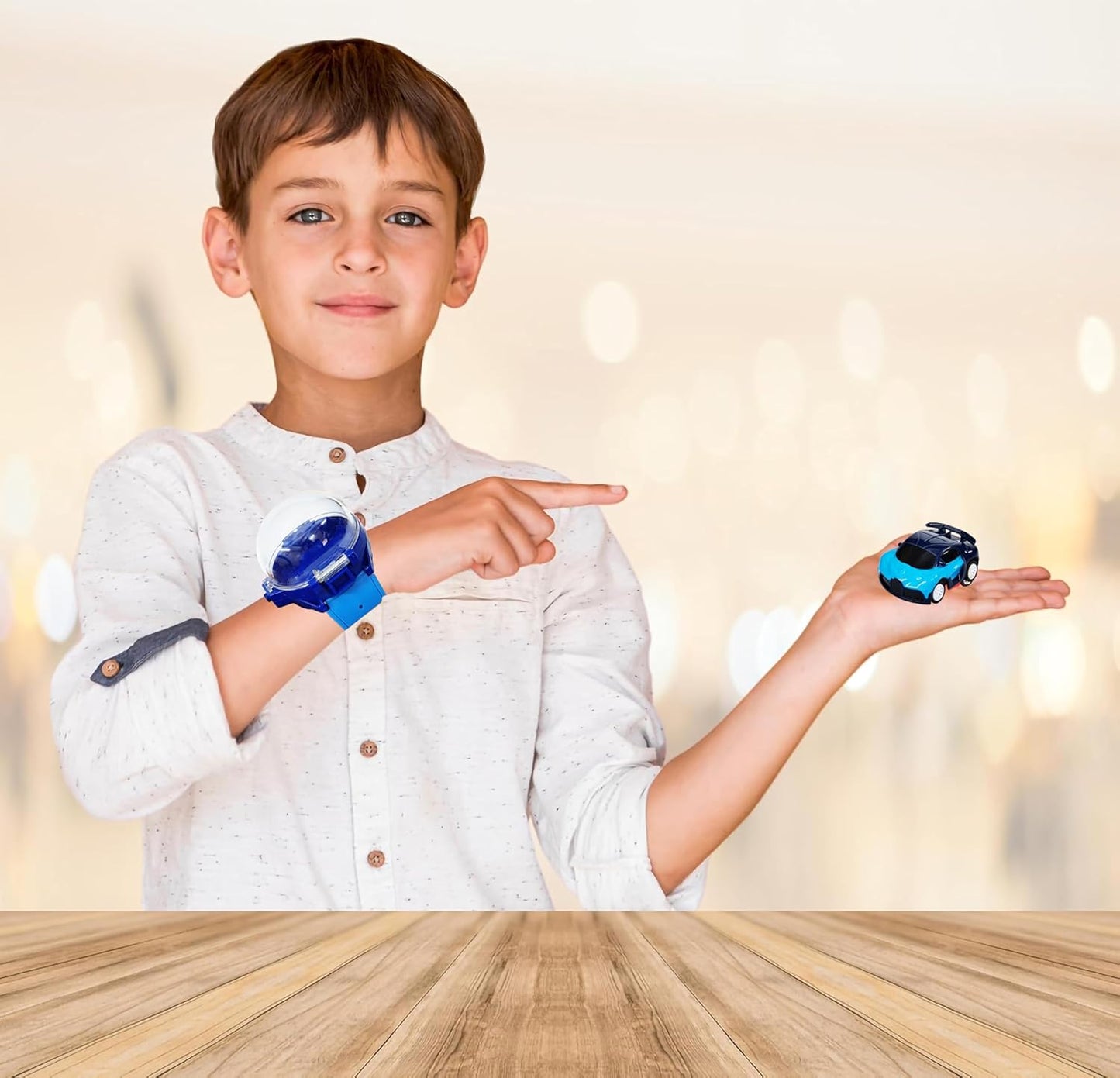WristRacer Rechargeable Mini RC Watch Car Toy