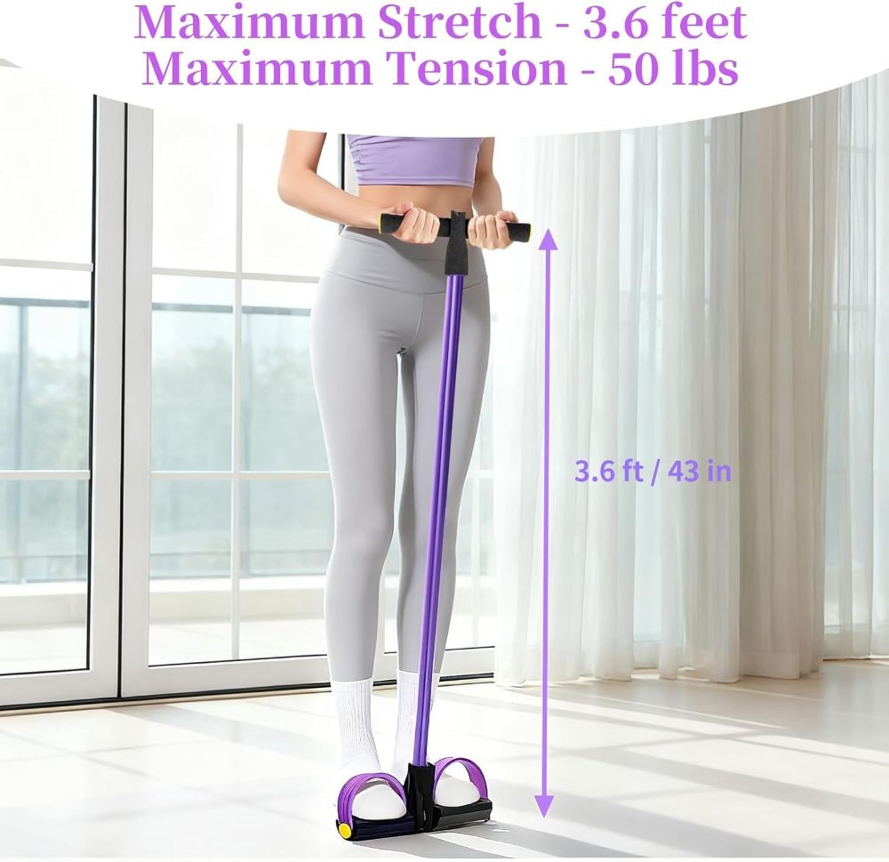 Resistance Band with Handles for Yoga and Fitness
