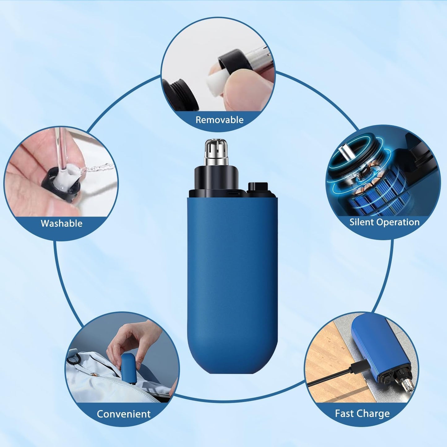 NovaTrim Rechargeable Nose and Ear Trimmer