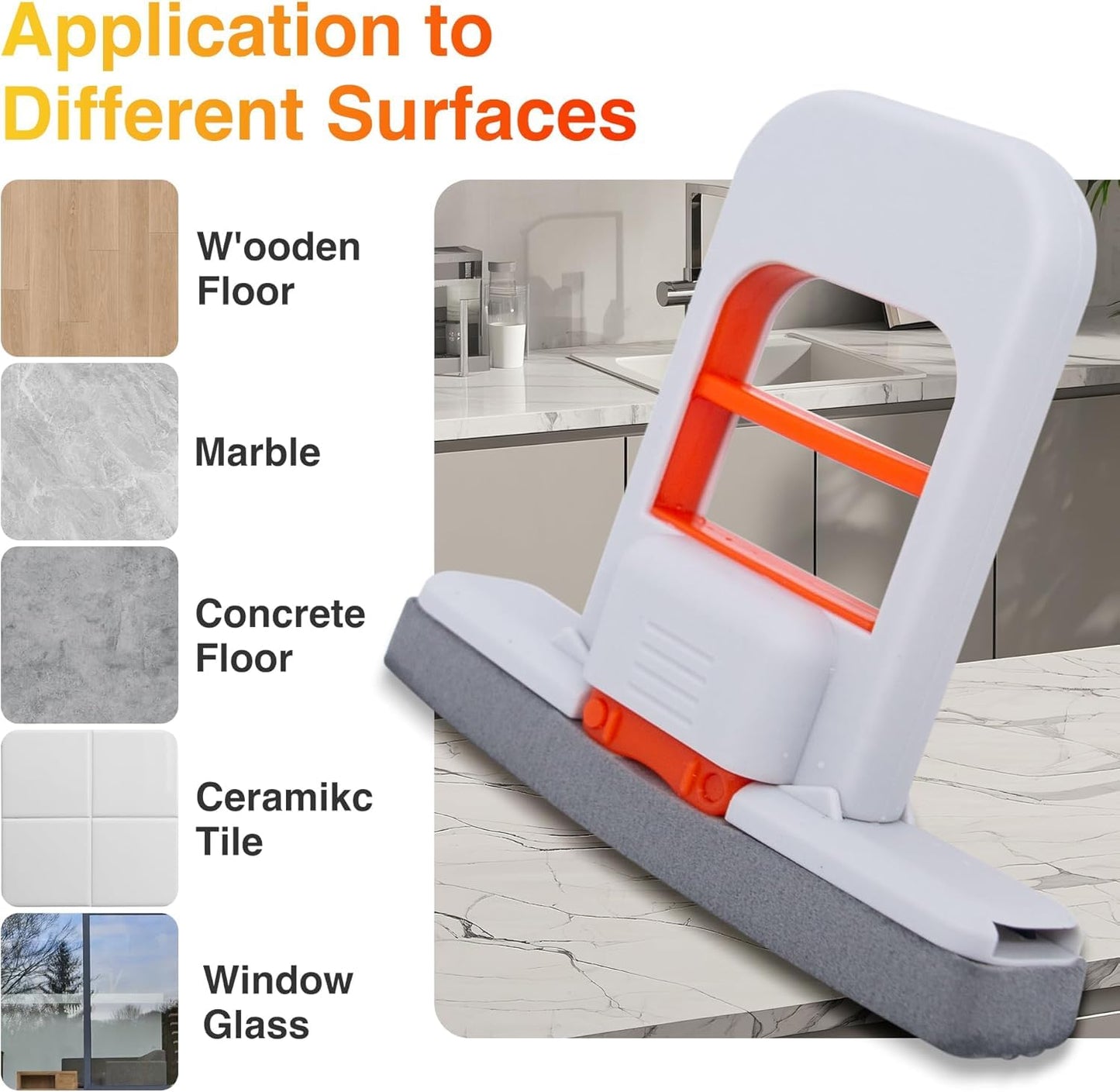 Multi-Functional Foldable Mini Mop