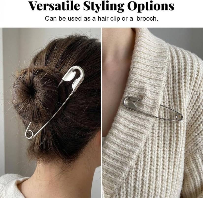 PinStyle | Oversized Safety Pin Hair Clip