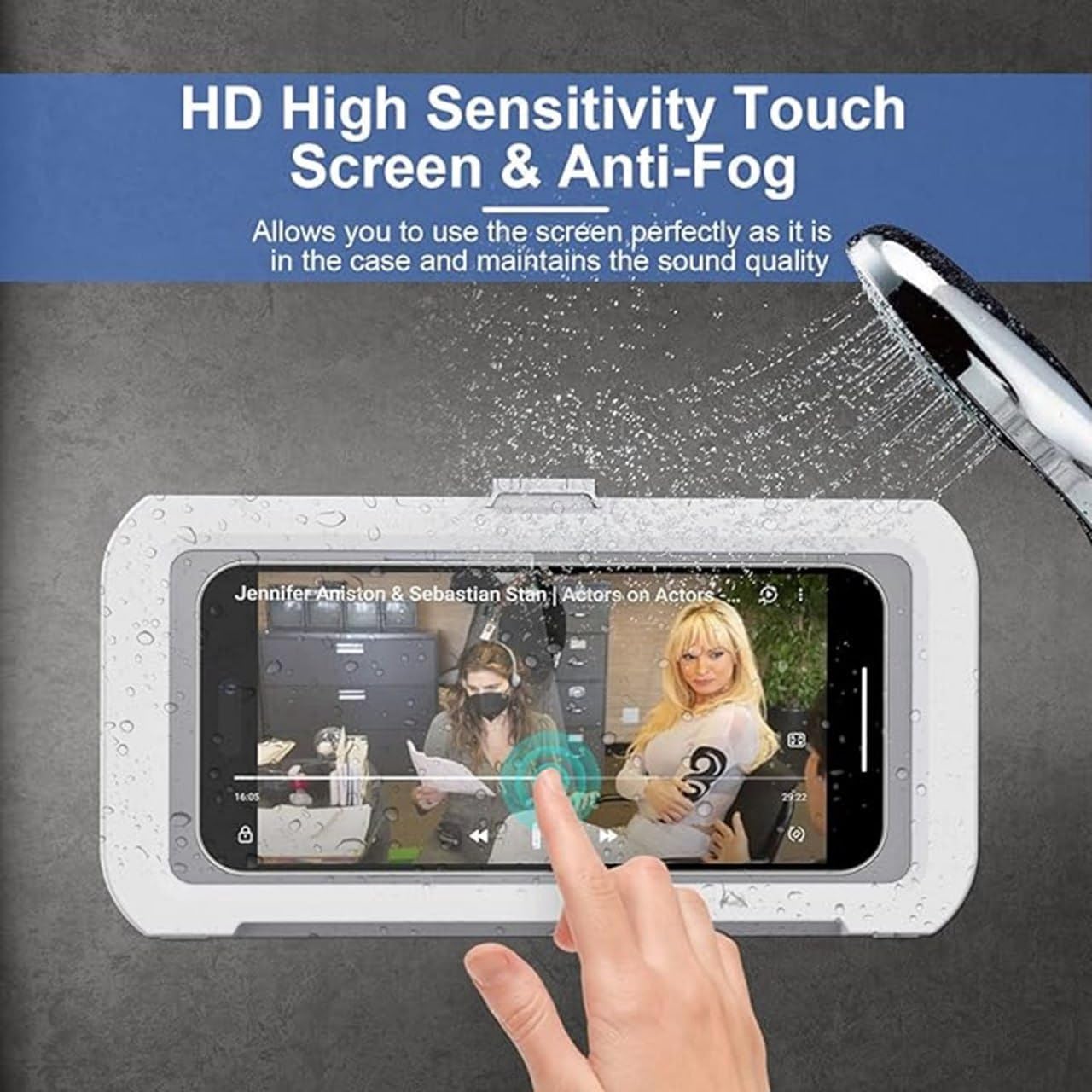 Waterproof Rotating Shower Phone Holder