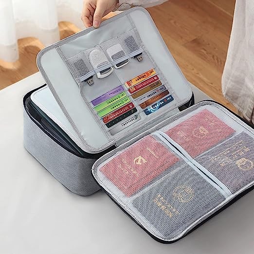 Premium Waterproof Document Organizer Bag with Lock