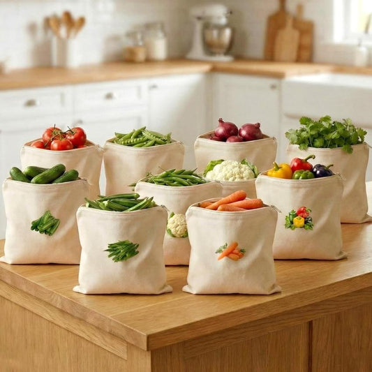 FreshNest | Reusable Fridge Vegetable Storage Bags