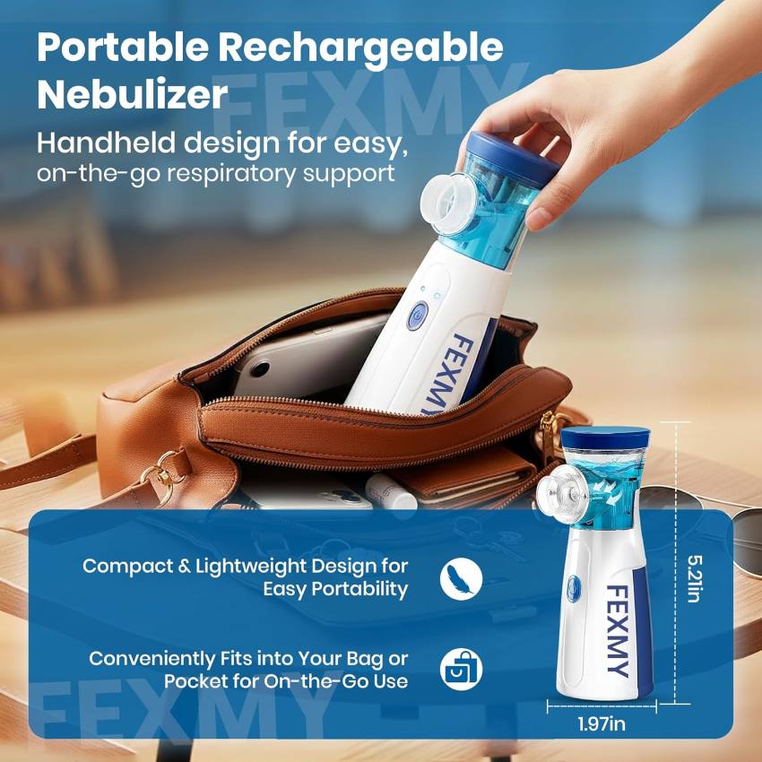 BreatheEase™ – Instant Relief, Anywhere | Silent & Portable Nebulizer