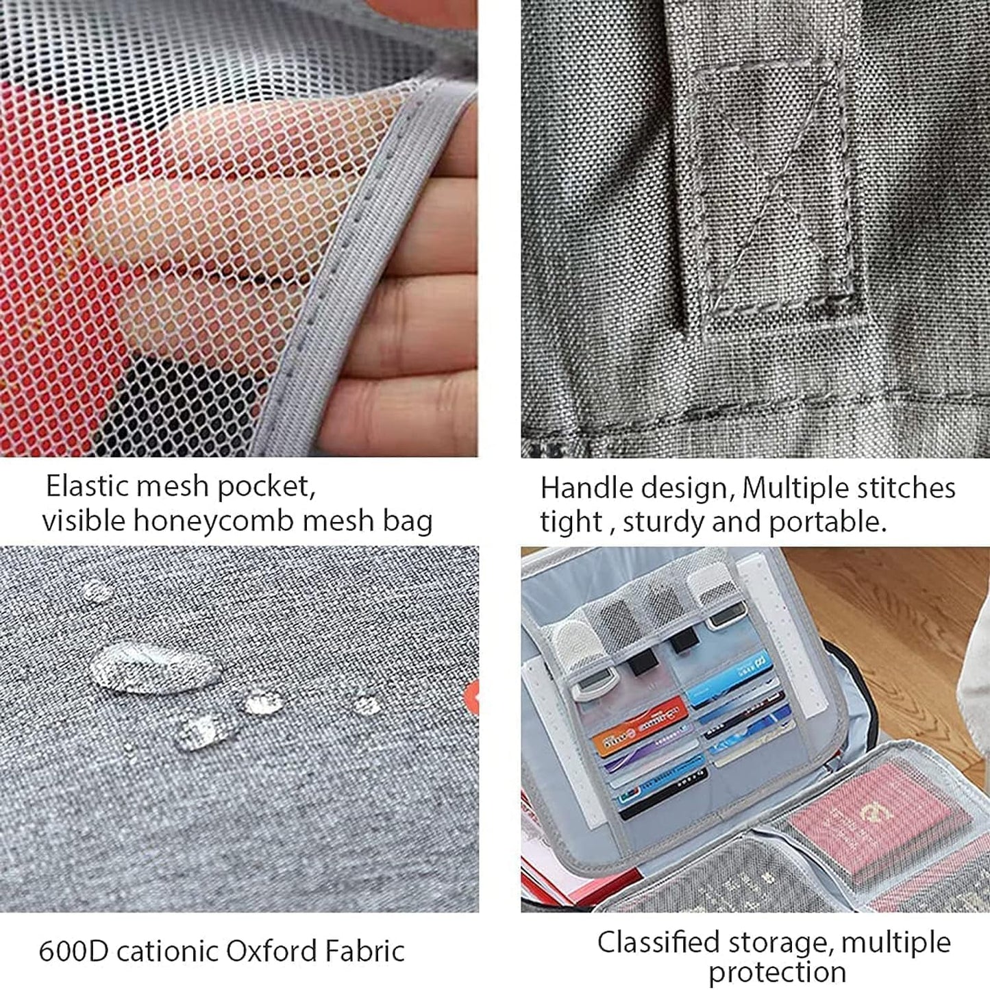 Premium Waterproof Document Organizer Bag with Lock