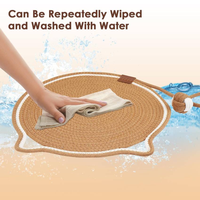 ScratchNest | Cotton Rope Cat Scratching Mat and Bed