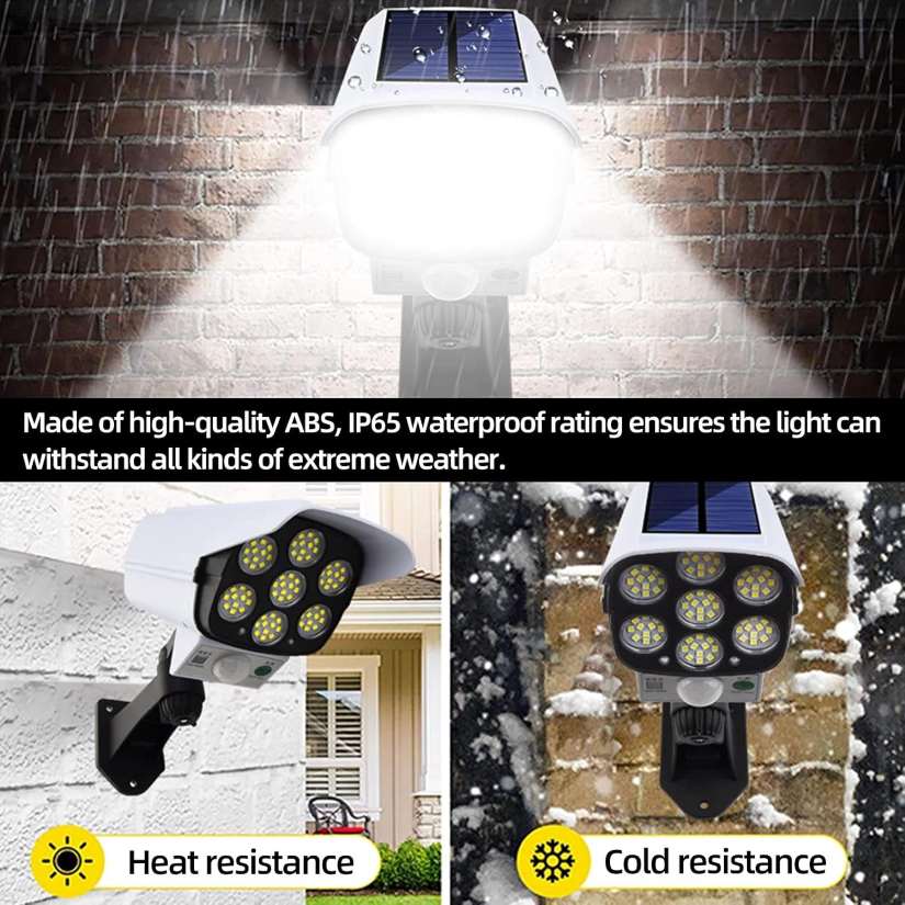 Dummy Camera Solar Sensor LED Light