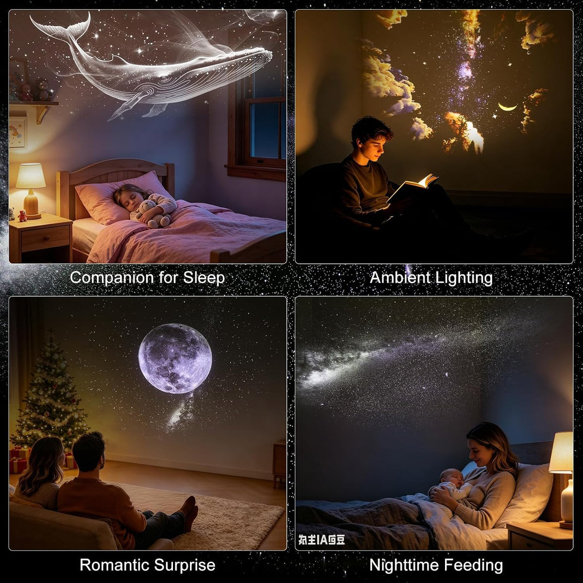 GalaxyGlow | Deluxe HD USB Projector Night Light