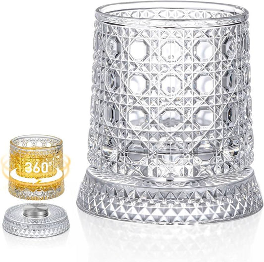SpinLux | Rotating LED Crystal Glass
