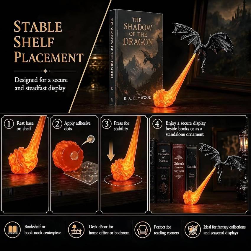 DragonFlame | 3D Flying Dragon LED Lamp