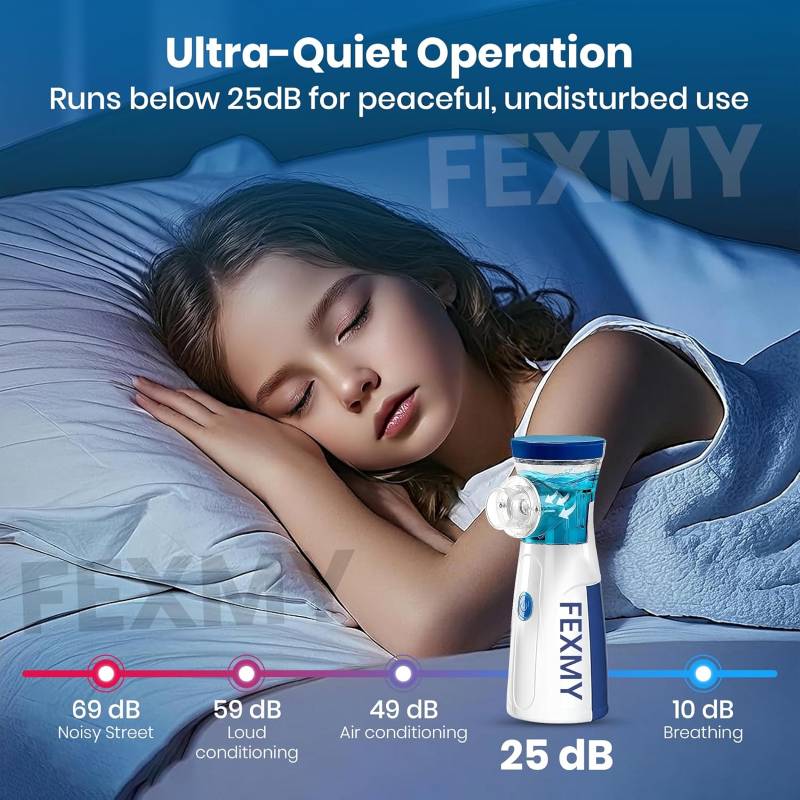 BreatheEase™ – Instant Relief, Anywhere | Silent & Portable Nebulizer
