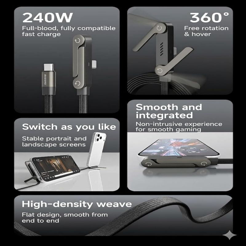 240W ChargeStand Cable by Urbanmetro