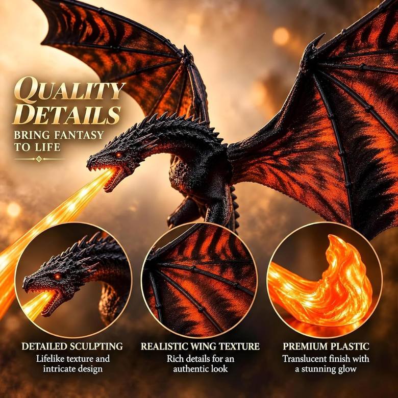 DragonFlame | 3D Flying Dragon LED Lamp