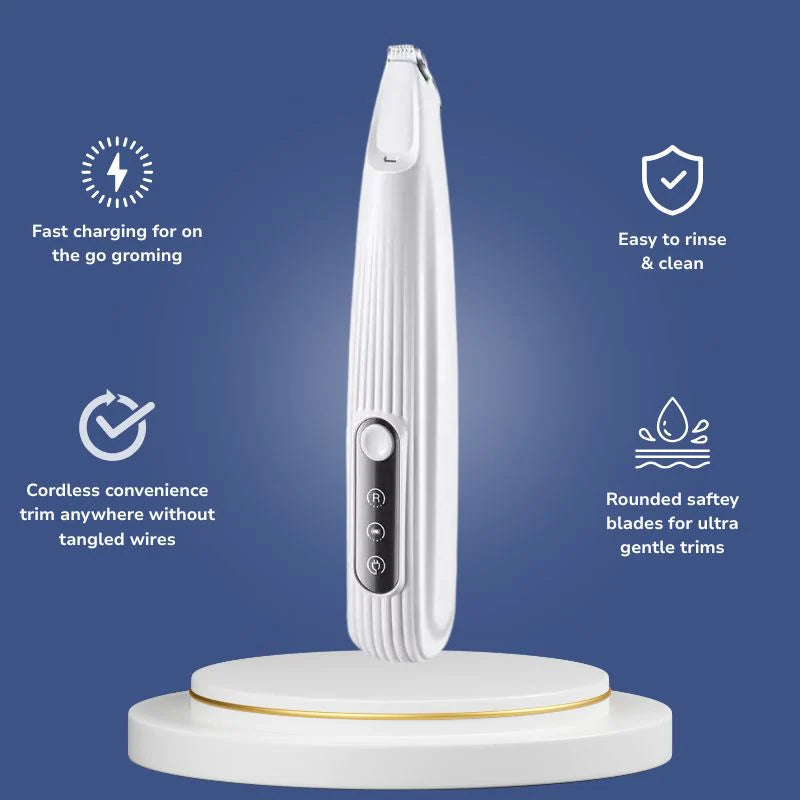 PawTrim Pro Pet Grooming Trimmer – Waterproof, Low Noise with LED Light