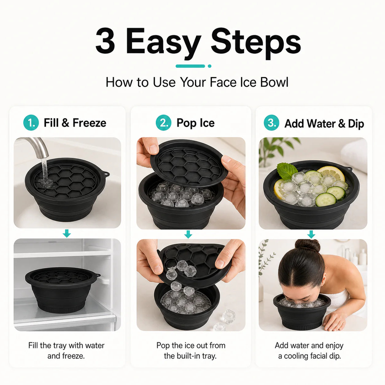 Silicone Ice Face Therapy Bowl