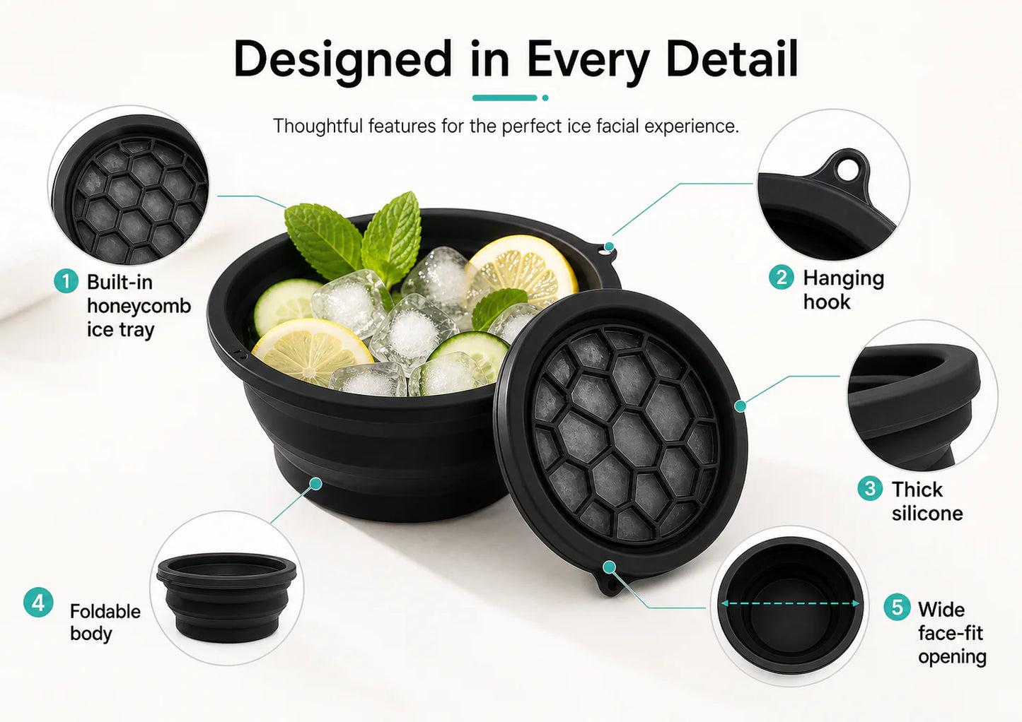 Silicone Ice Face Therapy Bowl