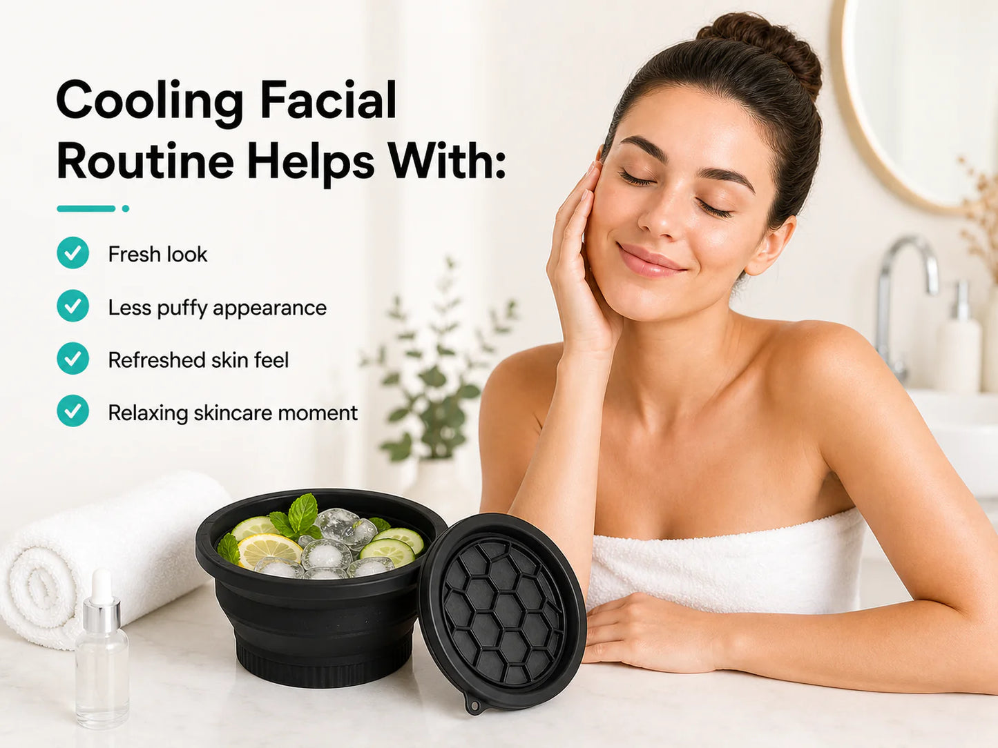 Silicone Ice Face Therapy Bowl
