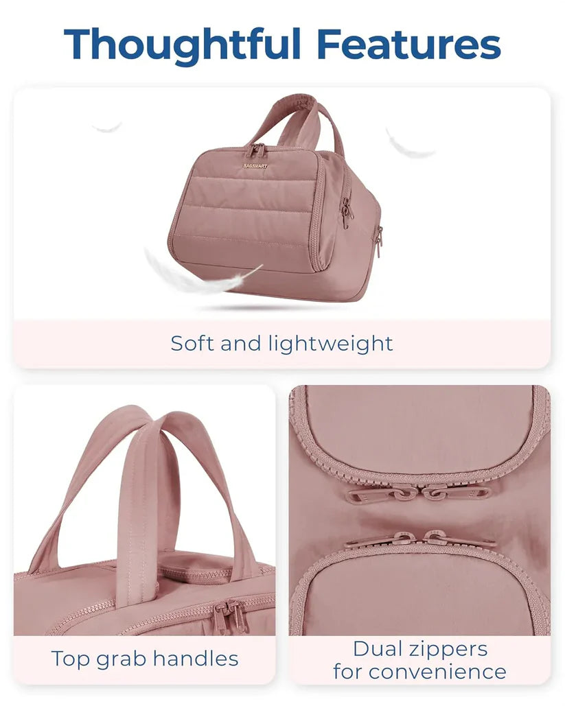 GlamVault™ 4-in-1 Makeup & Toiletry Travel Bag