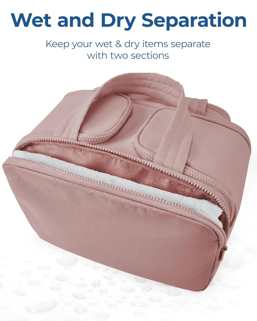 GlamVault™ 4-in-1 Makeup & Toiletry Travel Bag