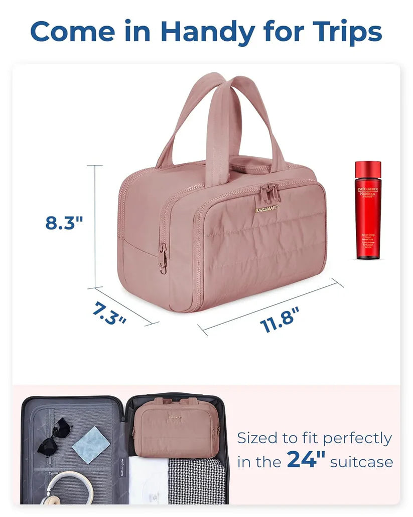 GlamVault™ 4-in-1 Makeup & Toiletry Travel Bag