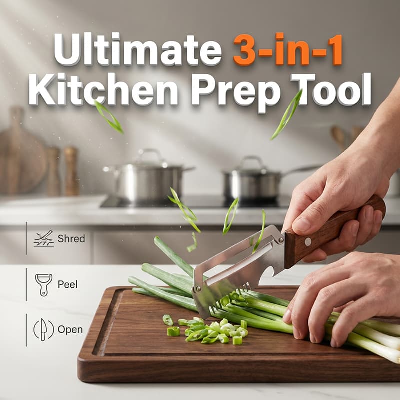PeelMaster | 3-in-1 Vegetable Peeler, Slicer And Shredder