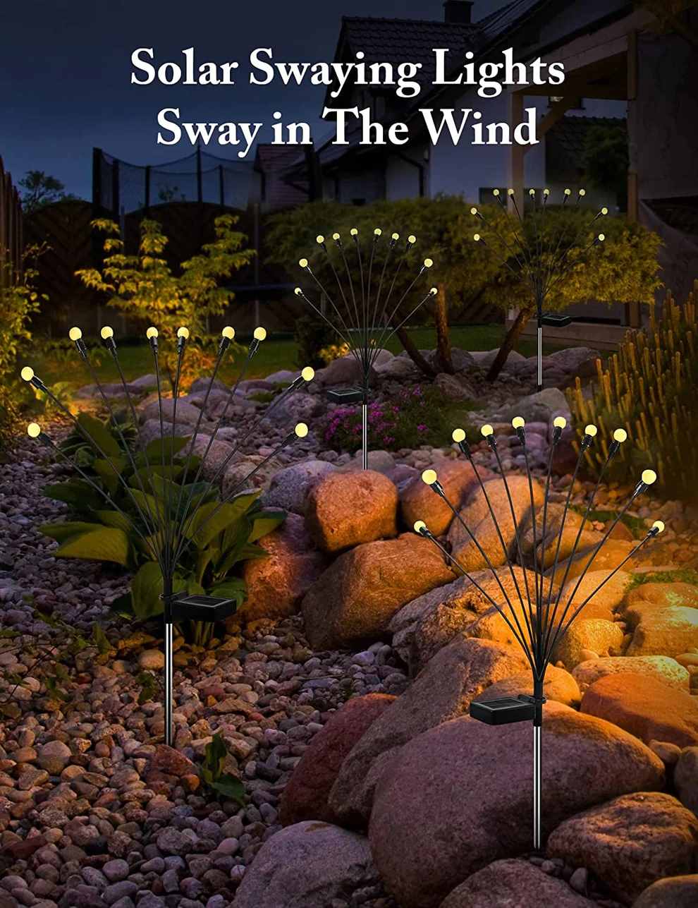 SolarGlow | Waterproof Solar Firefly Garden Lights