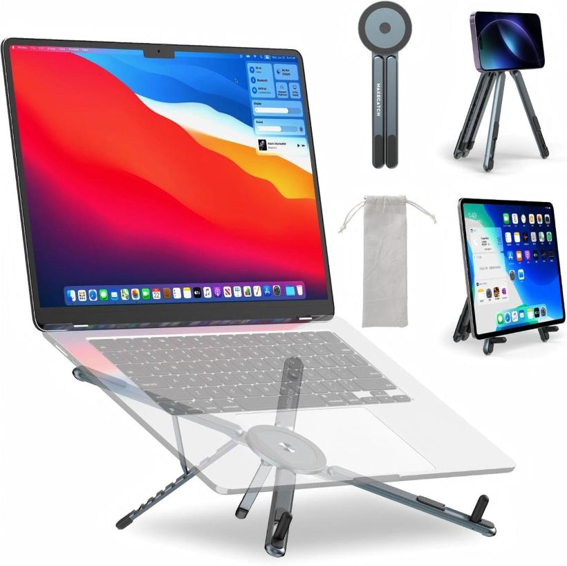 UniHold 360° 5 in 1 Magnetic Aluminum Alloy Stand -  For Laptop, Tablet & Phone