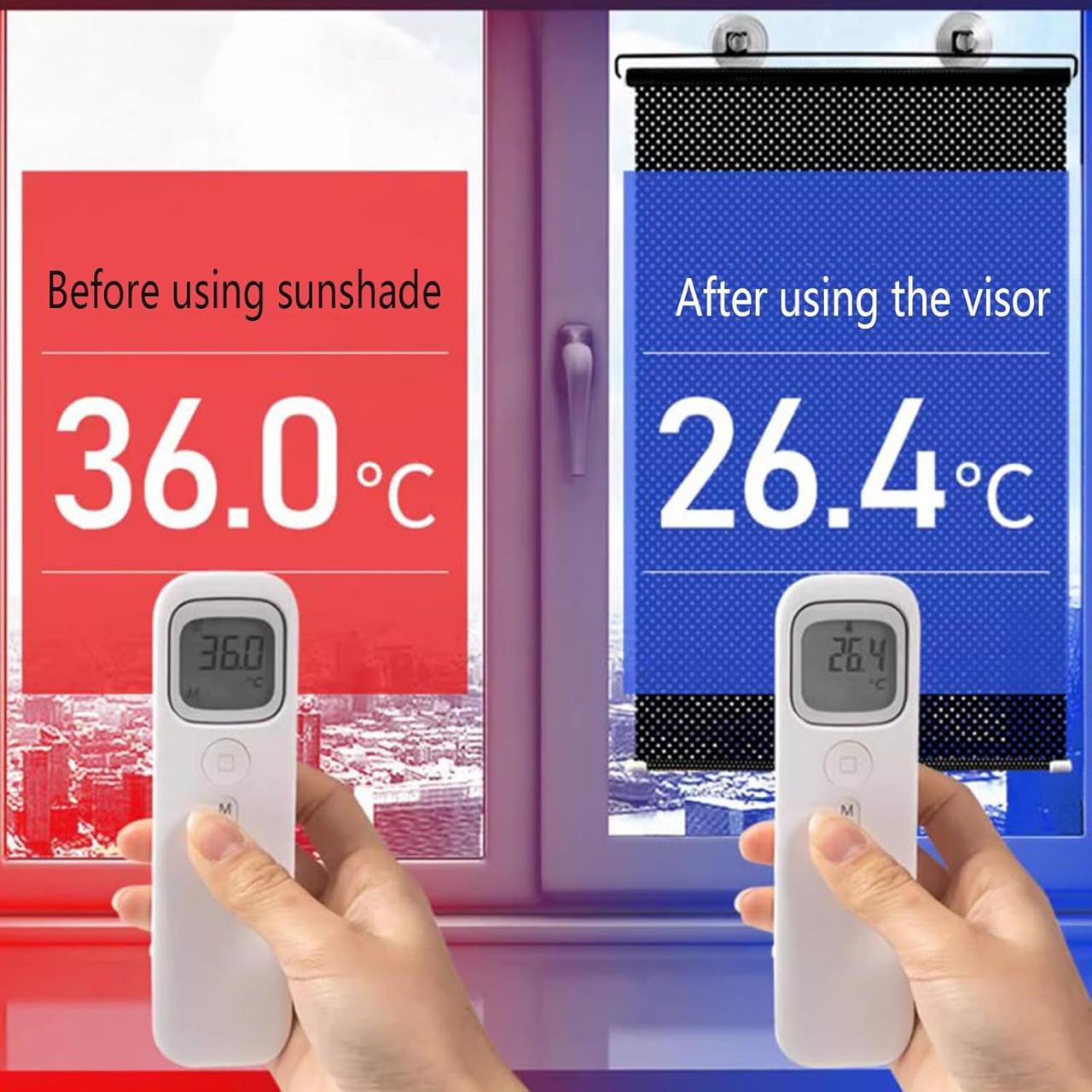 Retractable Car And Home Window Sun Shade