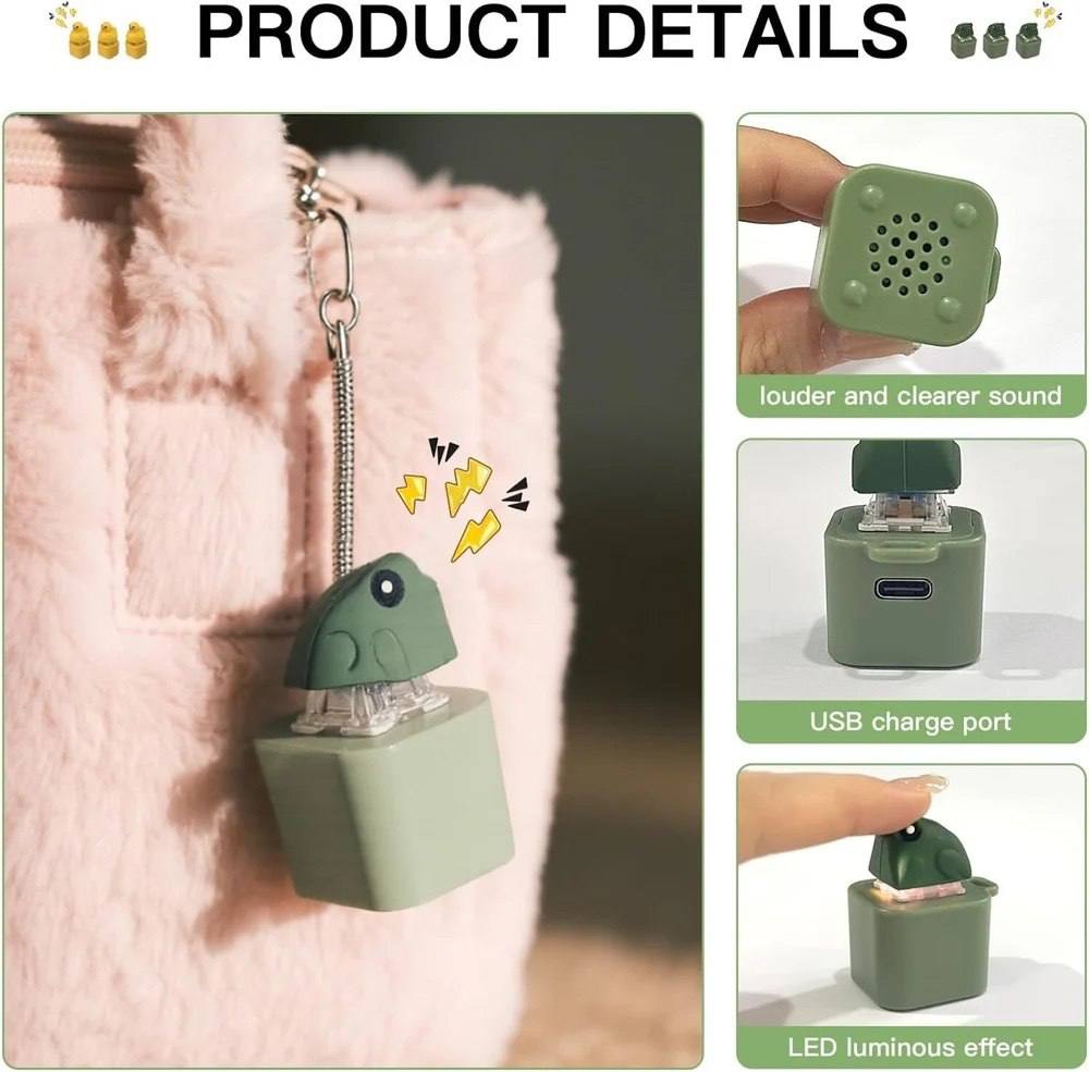 CroakBuddy | Rechargeable Frog Sound Keychain